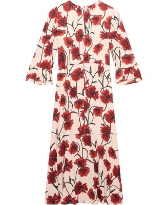Women's Floral Print Midi Dress