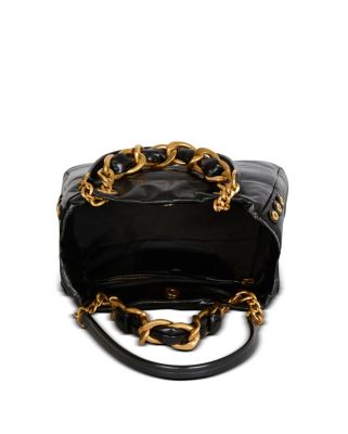  1945 Soft Cabas Small-Pb Embellished Crinkle Leather Handbag