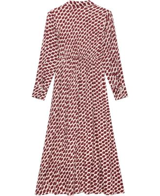 Women's Lip Print Shirt Dress