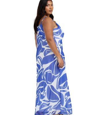 Elegant Patterned Maxi Dress