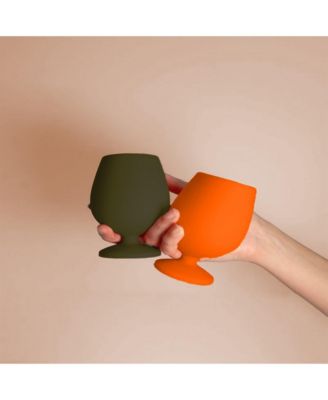 Stemm Silicone Unbreakable Wine Glasses - Set of 4