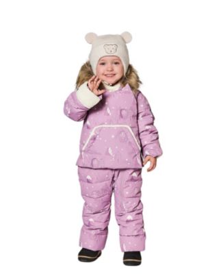 Girls' One-Piece Snug Snowsuit Designed for Car Seat Bear - Baby