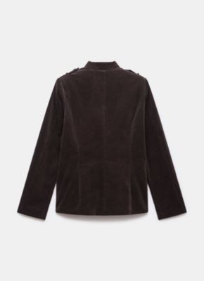 Women's Corduroy Military Jacket