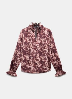 Women's Printed Satin Blouse