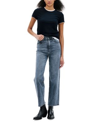 London High Rise Straight Jeans in Worlds Turning