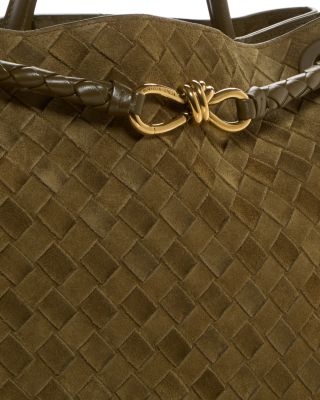 Andiamo Top Handle Bag in Suede