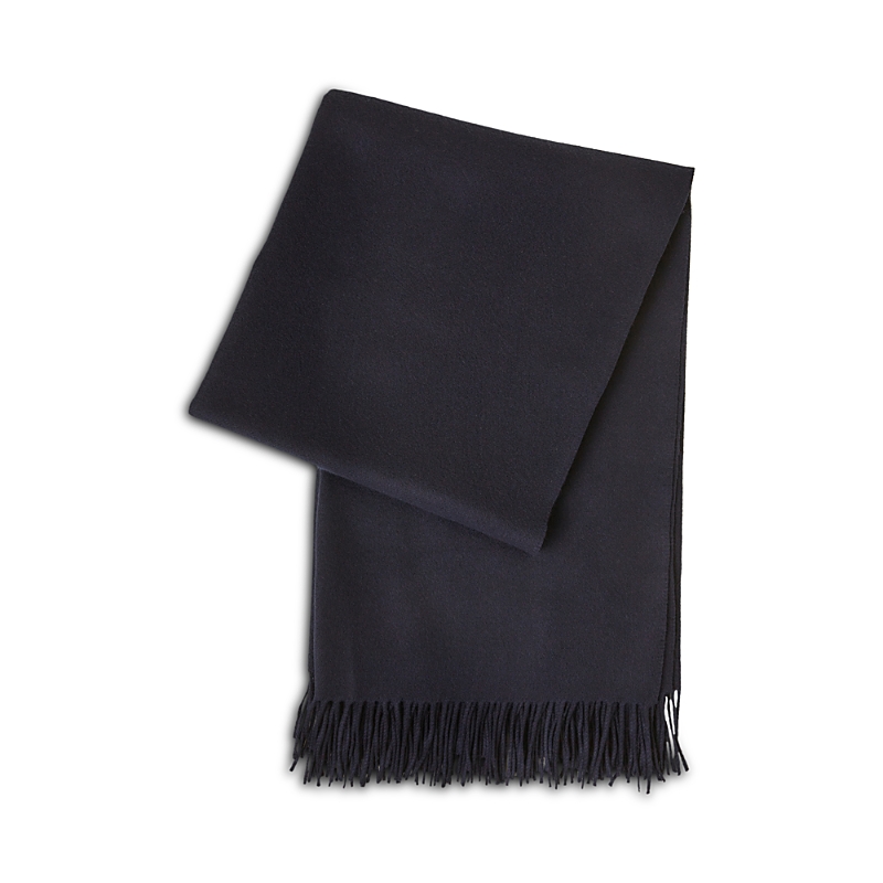 Frette Nuage Wool-cashmere Throw In Blue
