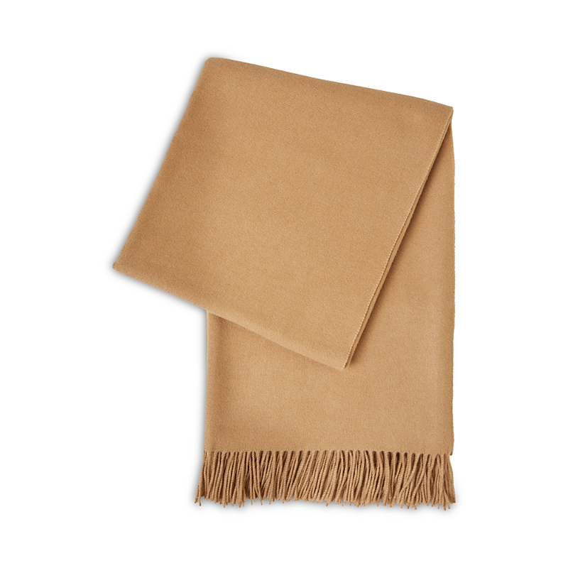 Frette Nuage Wool-cashmere Throw In Brown