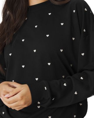 Love Lounge Embroidered Sweatshirt & Jogger Pants