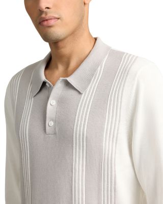 Cotton Knit Long Sleeve Polo