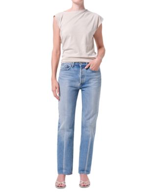 Lana High Rise Vintage Straight Jeans in Brink