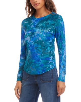 Long Sleeve Burnout Top