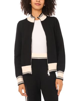 Contrast Trim Track Jacket