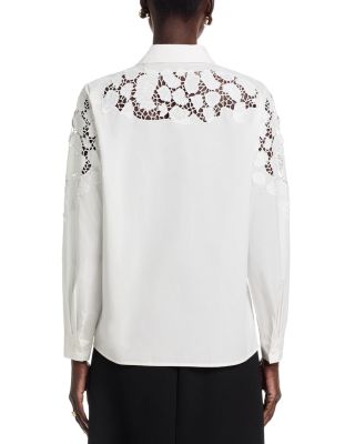 The Kira Openwork Appliqu&eacute; Blouse