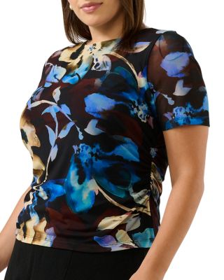 Cleo Mesh Printed Top
