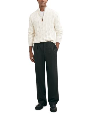 Quarter Zip Funnel Neck Sweater