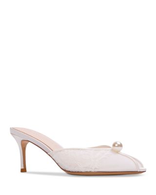 Women's Pearl Mesh Slipper Pumps