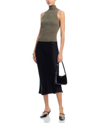 Blake Ribbed Sleeveless Turtleneck Top