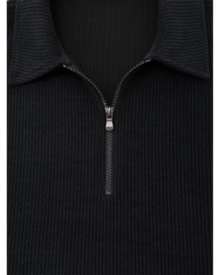 Half Zipper Corduroy Sweater