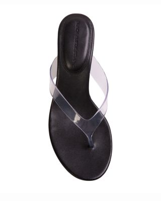 Women's Kitten Heel Thong Sandals
