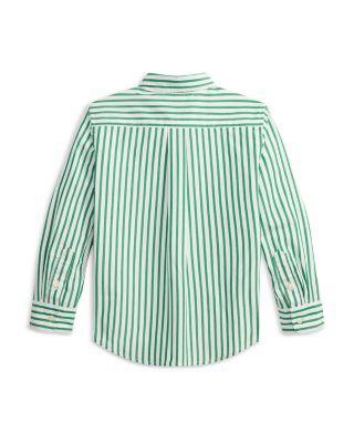 Boys' Striped Cotton Poplin Shirt - Little Kid