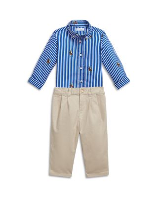 Boys' Polo Bear Shirt & Flex Abrasion Pants Set - Baby