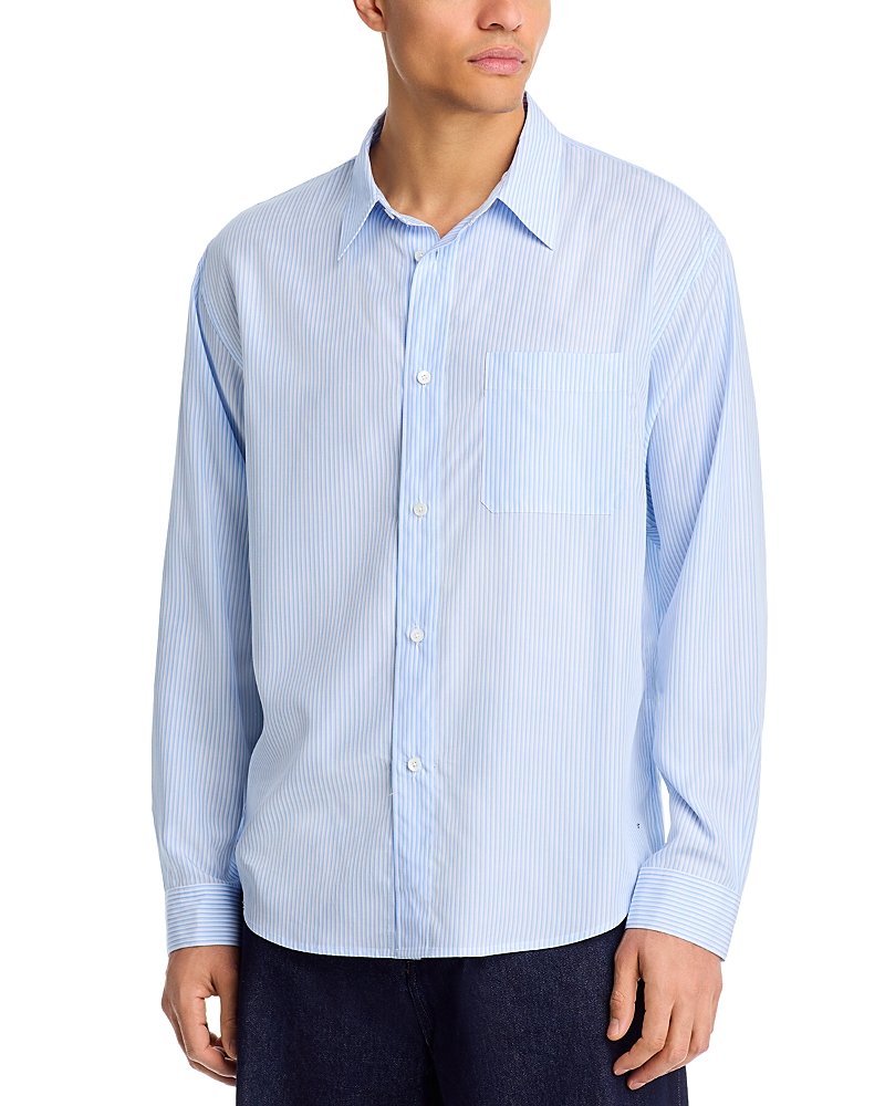 Frame Pocket Striped Shirt