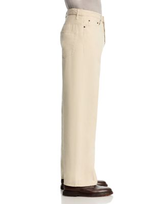 Baggy Fit Jeans in Off White