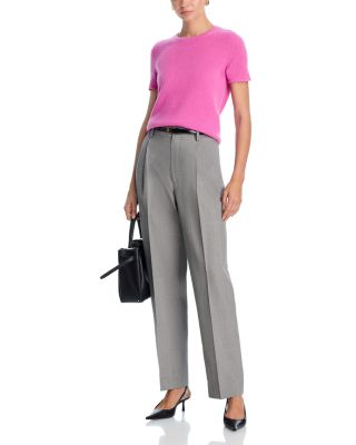 100% Cashmere Short Sleeve Shell Top - Exclusive