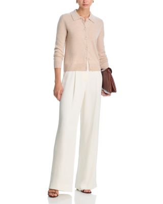 100% Cashmere Polo Cardigan Sweater - Exclusive