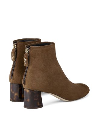 Women&#39;s Veta Back Zip Block Heel Booties