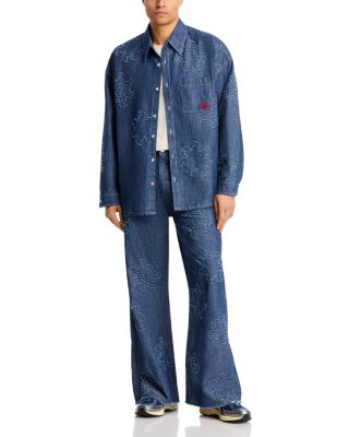 Oversized Fit Casual Button Down Shirt in Orion Blue