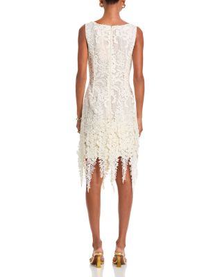 Sleeveless Foxgloves Guipure Lace Dress