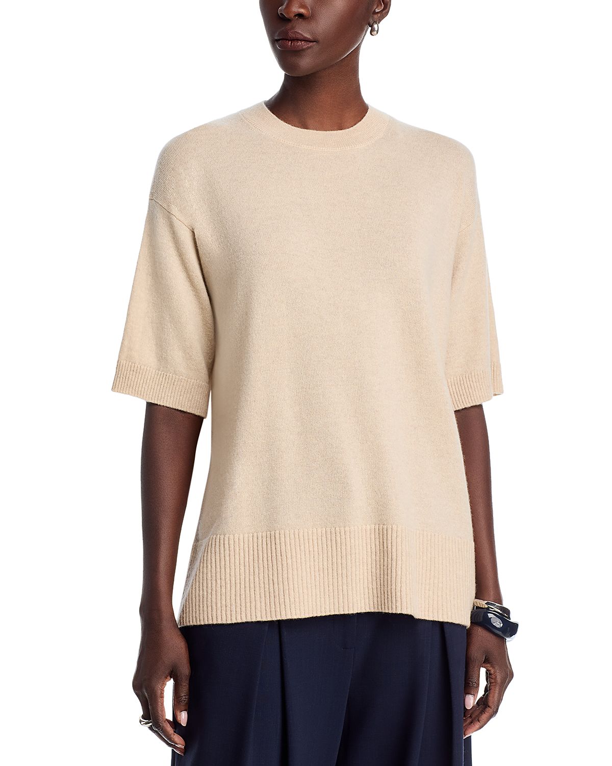 Lafayette 148 New York Crewneck Cashmere Sweater
