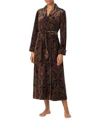 Long Sleeve Shawl Collar Long Robe