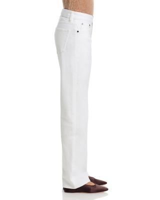 Alida Loose Bowed Leg Jeans in White