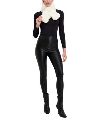 Faux Fur Chinchilla Pull-Through Scarf