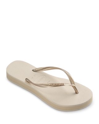 Women's Slim Flatform Thong Sandals