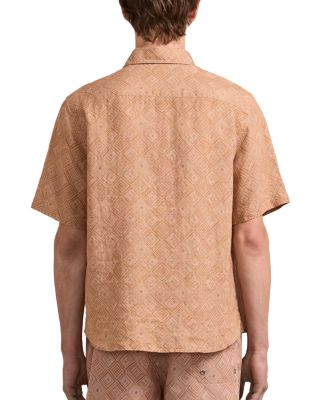 Castro Angra Madeira Print Linen Shirt