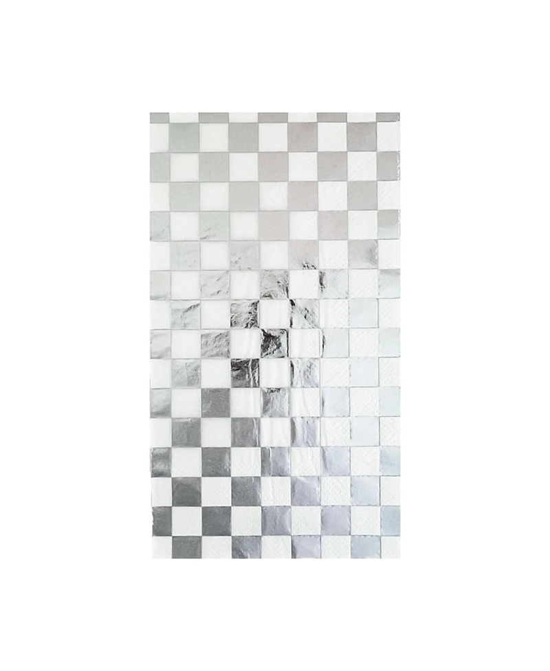 Jollity & Co. Harlequin Checkered Paper Guest Napkins, Set of 16