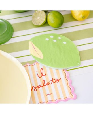  Le Dinner Paper Cocktail Napkins, Set of 20, 5 of Each Style Per Pack