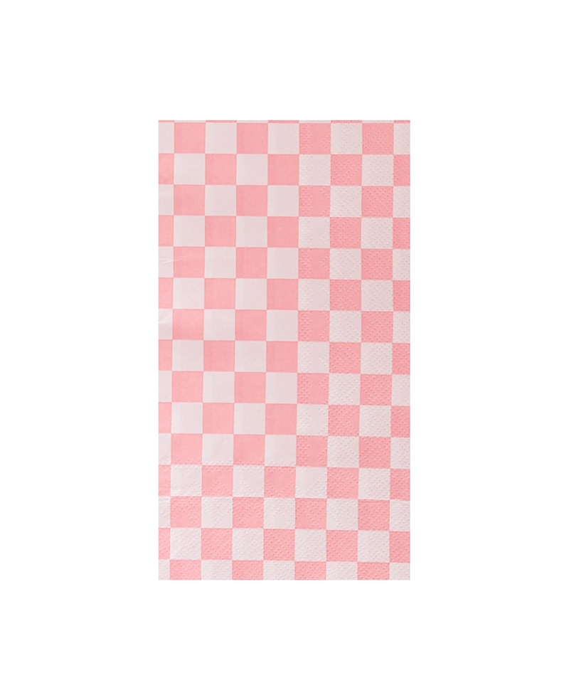 Jollity & Co. Harlequin Checkered Paper Guest Napkins, Set of 16