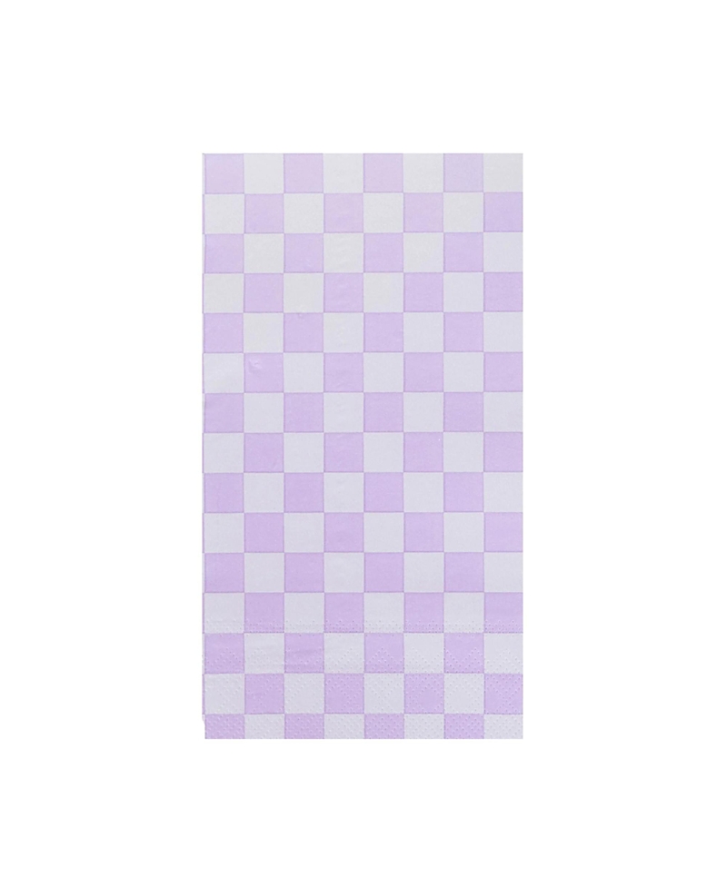 Jollity & Co. Harlequin Checkered Paper Guest Napkins, Set of 16