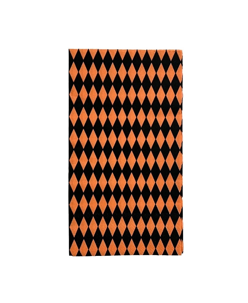 Jollity & Co. Harlequin Checkered Paper Guest Napkins, Set of 16