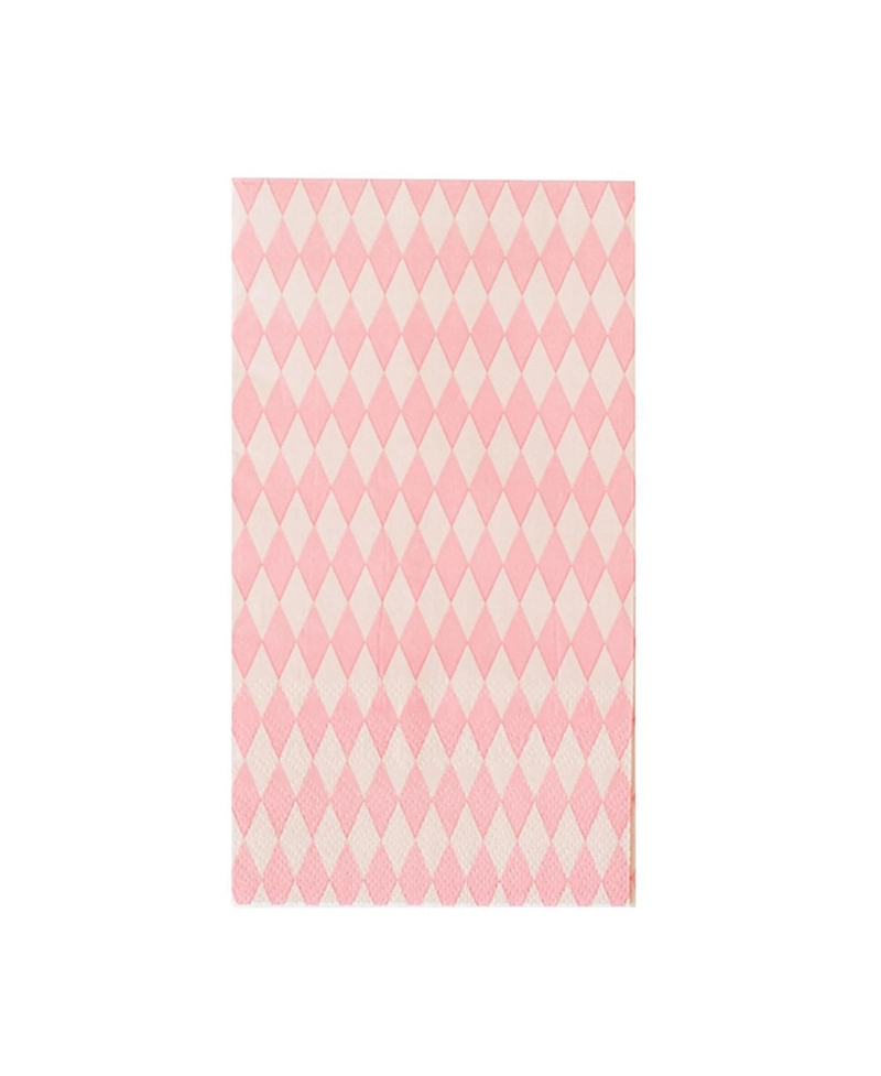 Jollity & Co Harlequin Checkered Paper Guest Napkins, Set Of 16