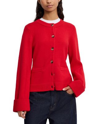 Button Front Knit Cardigan