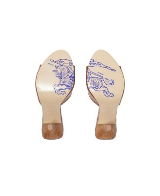  Women's Leather Cabana Mules