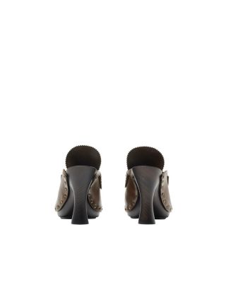 Women's Leather Potter Clogs