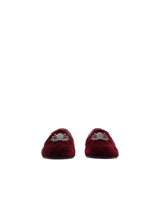 Men's Quilted Velvet Estate Slippers