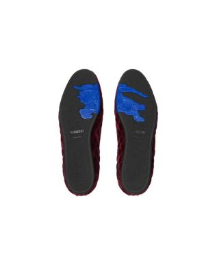  Women&#39;s Quilted Velvet Estate Slippers